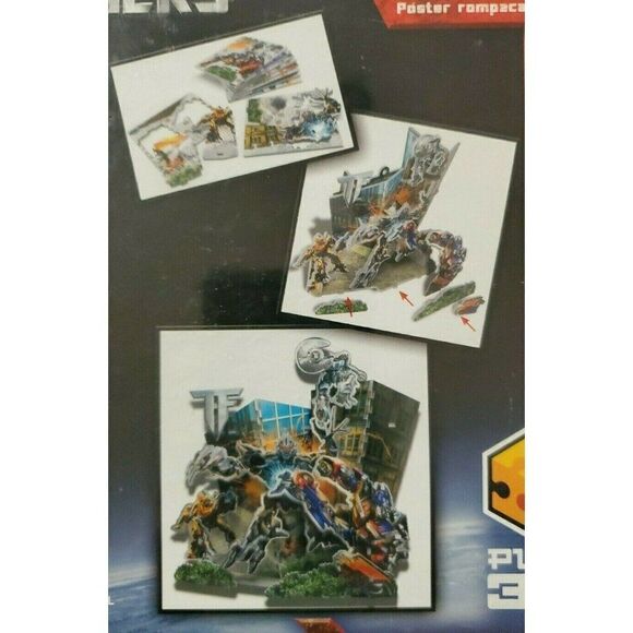 Transformers Puzzle Poster Glows In Dark 3D Sealed - Picture 3 of 4